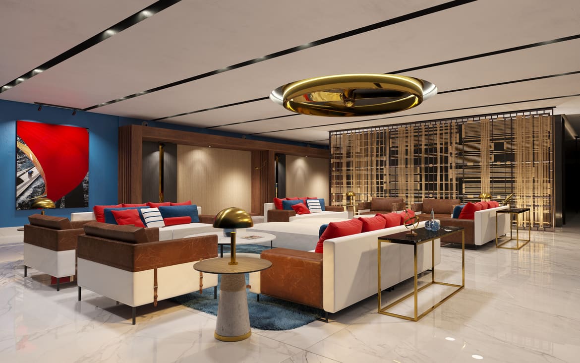 Mao Luxury Condos Cancun Lobby Sala de estar